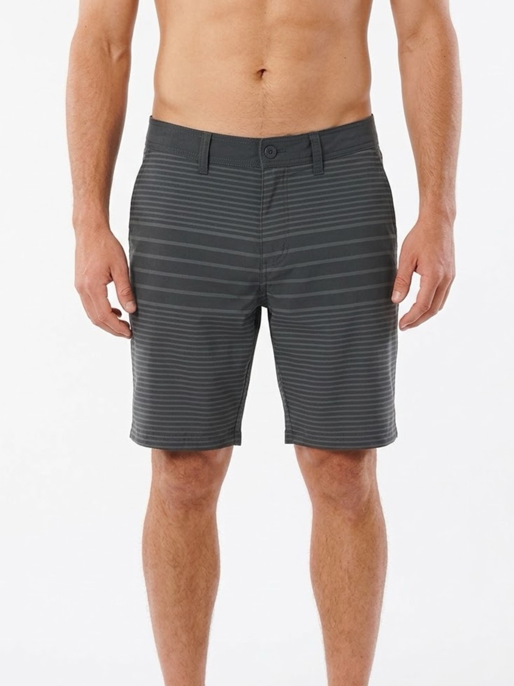 Goodfellow & Co Mens‎ Hybrid Performance Shorts Size 32 Gray Striped
